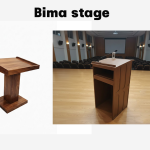 Solid wood pulpit or lectern for church and auditorium stage - Maylo Furniture